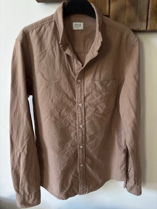 Camisa T.S marrón manga larga de CELIO