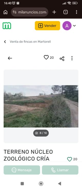 Terreno rústico con compatibilidad urbanistica