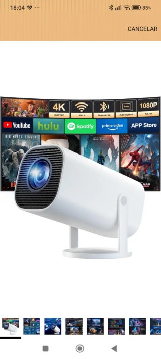 Proyector Portátil 4K Nuevo a estrenar