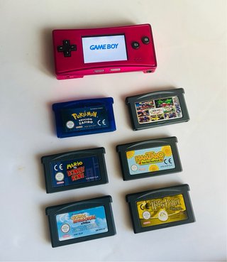 Game Boy Micro Rosa + Juegos