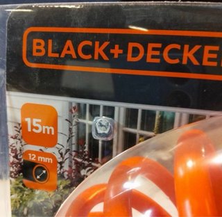 BLACK+DECKER Manguera flexible de jardín 15 metros
