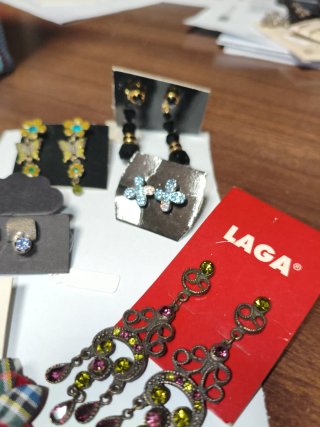 Pendientes flor y mariposa