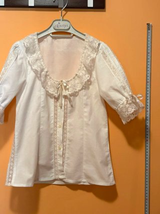 Camisa huertana niña blanca