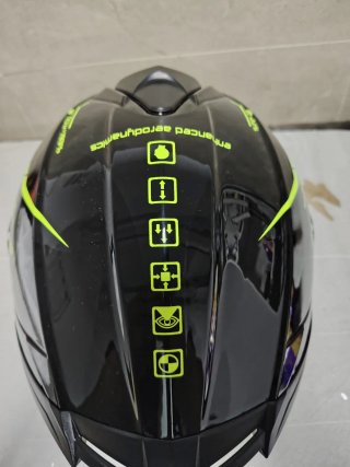 Casco integral moto negro Valentino Rossi Talla: L