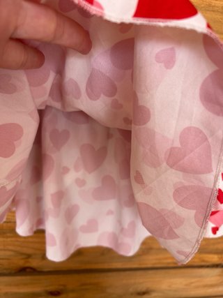 Falda Shein Corazones 5 Años