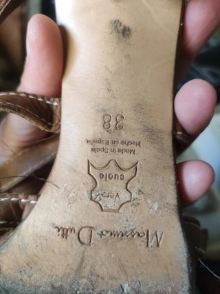 Sandalias Massimo Dutti Piel Marrón Talla 38