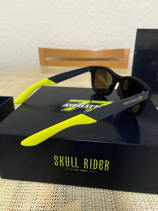 Gafas Skull Rider 77 Negras y Verdes