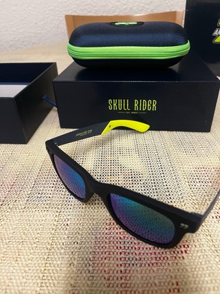Gafas Skull Rider 77 Negras y Verdes