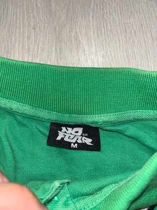 Polo No Fear Verde Y2K Vintage 00s