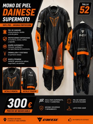 Mono Dainese Supermoto Talla 52