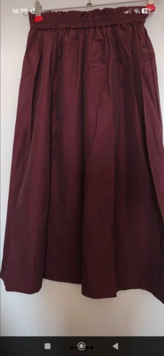 Maxigonna bordeaux taglia unica