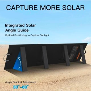Panel Solar Portátil 220W 40V Plegable