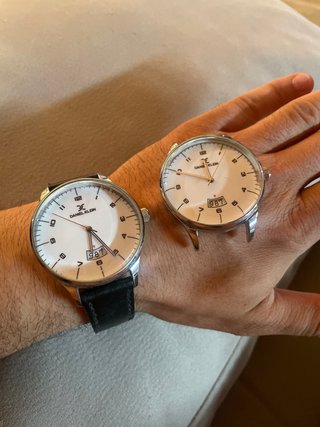 Reloj Daniel Klein Hombre Negro/Plata mas repuesto