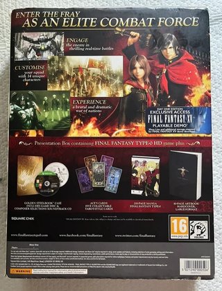 Final Fantasy Type-0 HD Collector's Edition Xbox O