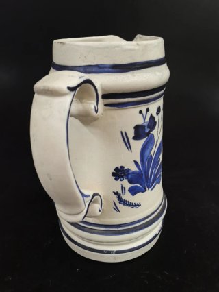 Conjunto de jarra y tazas cerámica Delft Holland