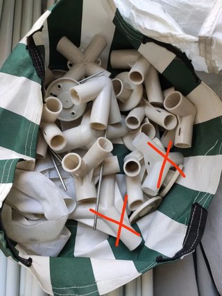 Piezas sueltas carpa plegable 3€ la pieza