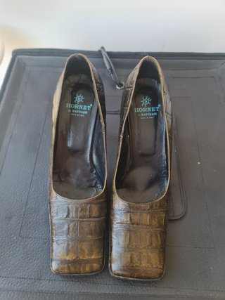 Zapatos Hornett Piel Serpiente Talla 38.5