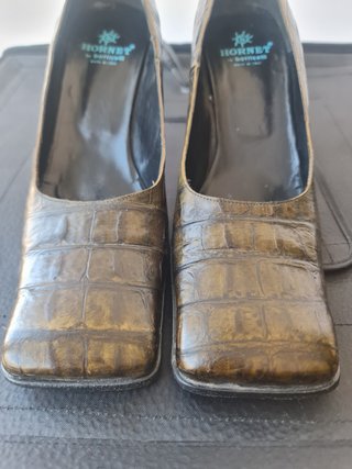 Zapatos Hornett Piel Serpiente Talla 38.5