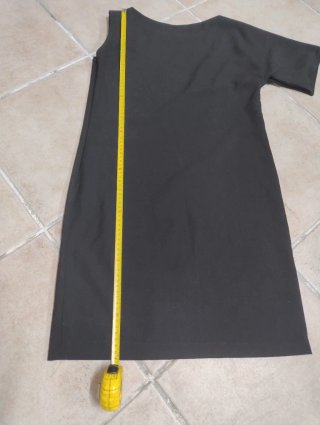 Vestito monospalla nero Diva Trend - Taglia S