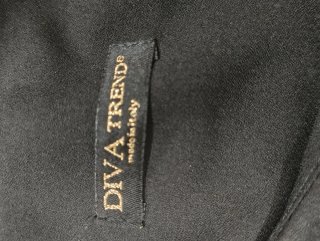 Vestito monospalla nero Diva Trend - Taglia S