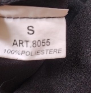 Vestito monospalla nero Diva Trend - Taglia S