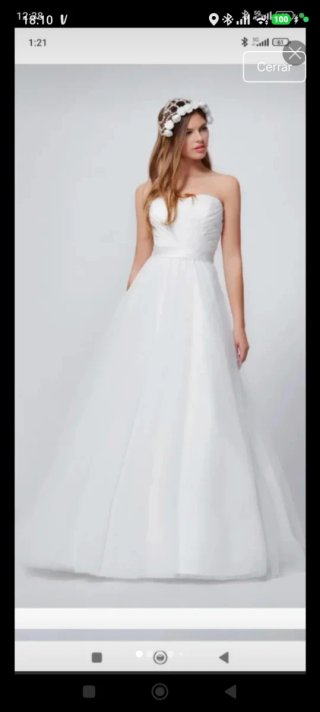 Vestido de Novia con corsé.