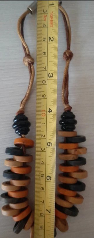 Collar gargantilla cuentas de madera
