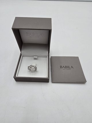 Anello Nodo d'Amore Babila Oro Bianco Diamanti 750