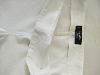 Pantalón pirata blanco Mango Talla M