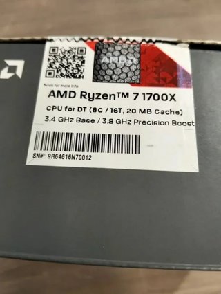 Procesador AMD Ryzen 7 1700X 3.8 GHz Socket AM4 Octa-Core