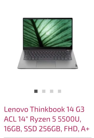 Lenovo Thinkbook 14 G3 Ryzen 5 5500U 16GB