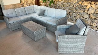 Conjunto Sofá y Sillones Exterior