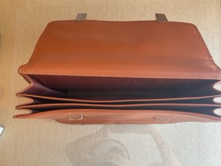 MALETÍN DE TRABAJO VINTAGE MARRON CAMEL