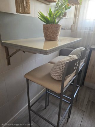 Mesa plegable pared