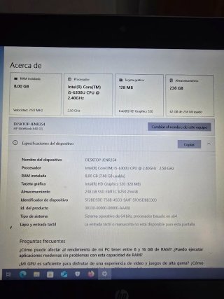 HP EliteBook 840 G3 Intel i5
