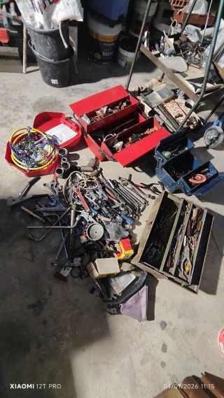 Lote de cajas metálicas de herramientas