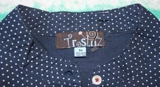 Blusa peplum lunares Trasluz. Talla: 8años
