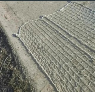 Lote 5 redes seguridad obra 1.1x10m blancas