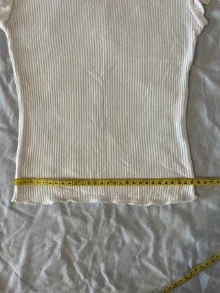 Top branco justo | Bershka | Tamanho XS