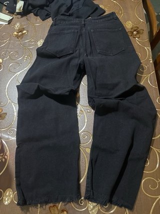 Jeans donna neri vita alta XS