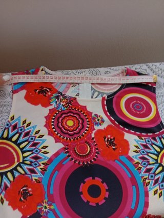 Minivestido retro Mandalas Multicolor Talla M