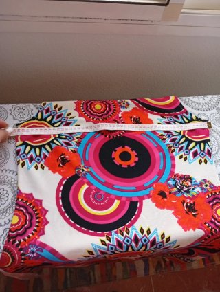 Minivestido retro Mandalas Multicolor Talla M