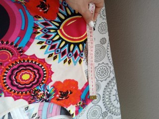 Minivestido retro Mandalas Multicolor Talla M