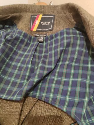 Americana verde casual hombre