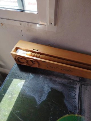 Caja antigua para bastón