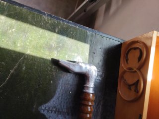 Caja antigua para bastón