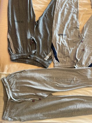 4 Pantalones Chándal Lee Cooper Grises