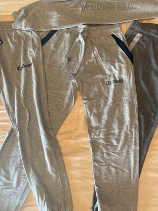 4 Pantalones Chándal Lee Cooper Grises