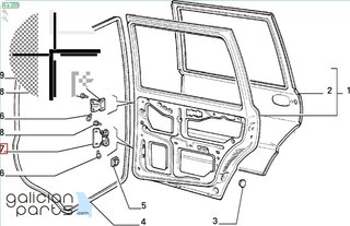 Bisagra puerta der. Fiat Uno Turbo /Fiorino /Duna