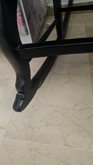 mecedora antigua madera maciza estilo victoriano